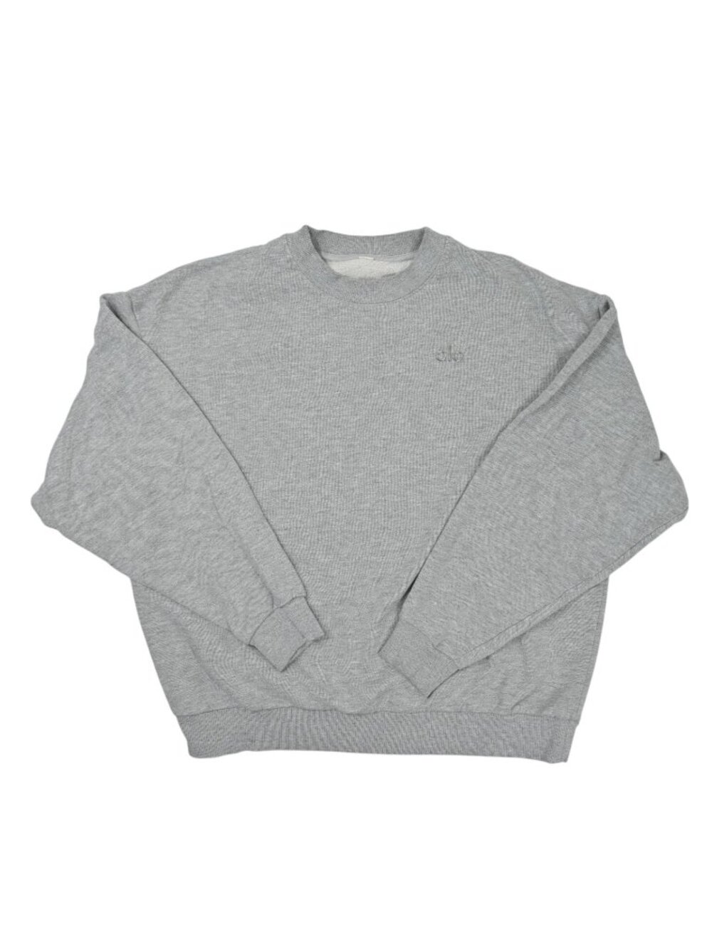ALO Yoga Accolade Crew Neck Pullover in Athletic Heather Grey
